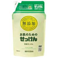 ミヨシ石鹸 無添加 洗濯用液体せっけん 詰替 1000mL / 洗剤 / 726254