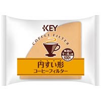 キーコーヒー 円すい形コーヒーフィルター 100P / 飲料その他 / 726674