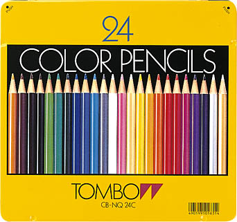 【トンボ鉛筆】 CB-NQ24C　色鉛筆 (缶入) 24色セット【YDKG-tk】【fs2gm】【RCP】【fs3gm】