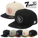 7UNION キャップ セブンユニオン スナップバック メンズ 帽子 ブランド ロゴ ベースボールキャップ ツートンカラー 5パネル 野球帽 レディース 男女兼用