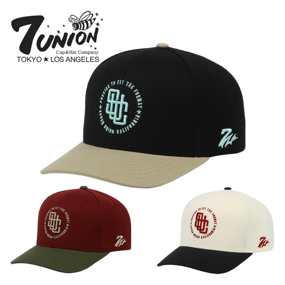 7UNION キャップ セブンユニオン スナップバック メンズ 帽子 ブランド ロゴ ベースボールキャップ カ..