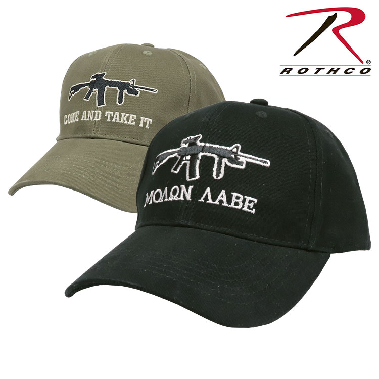 ロスコ ロスコ ROTHCO キャップ 機関銃 メンズ ミリタリー 帽子 刺繍 アーミー マシンガン ライフル 6パネル ベルクロ 軍 Deluxe Low Profile Cap ローキャップ