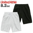 ユナイテッドアスレ スウェットショーツ United Athle ボトム ハーフパンツ 無地 メンズ 8.2oz 裏パイル レギュラーフィット ルームウェア ブ...