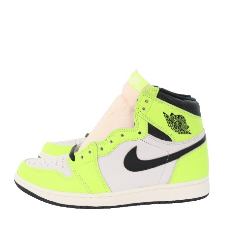 【中古】NIKE ナイキ 27.5cm メンズ シューズ スニーカー Nike Air Jordan 1 High OG Volt/Visionaire ナイキ エアジョーダン1 ハイ OG ボルト/ヴィジョネア 箱付き 新品 古着