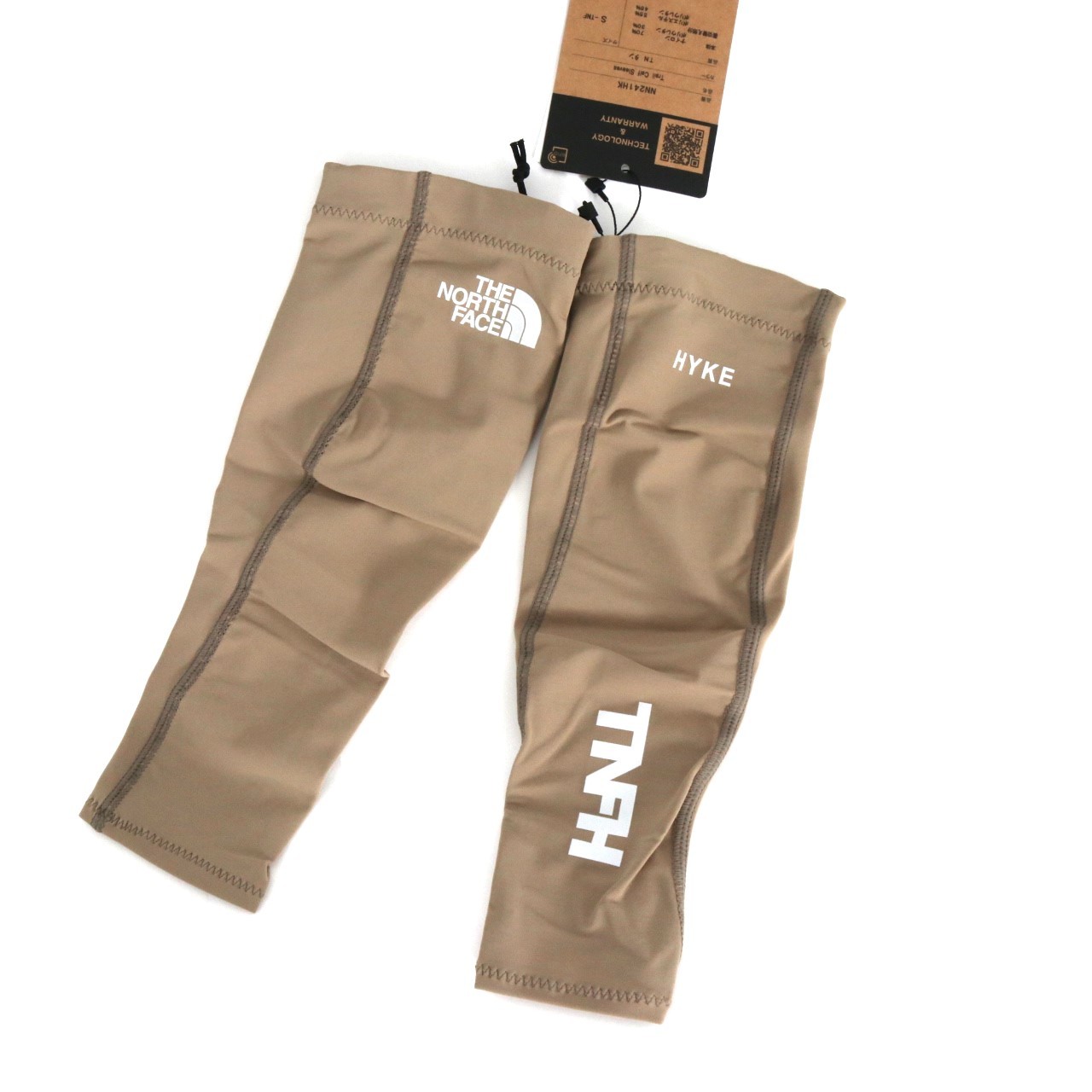 【中古】HYKE ハイク S レディース メンズ レッグウェア The North Face x HYKE Trail Calf Sleeves Tan ザノースフェイス x ハイク トレイル カーフ スリーブ タン NN241HK 新品 古着