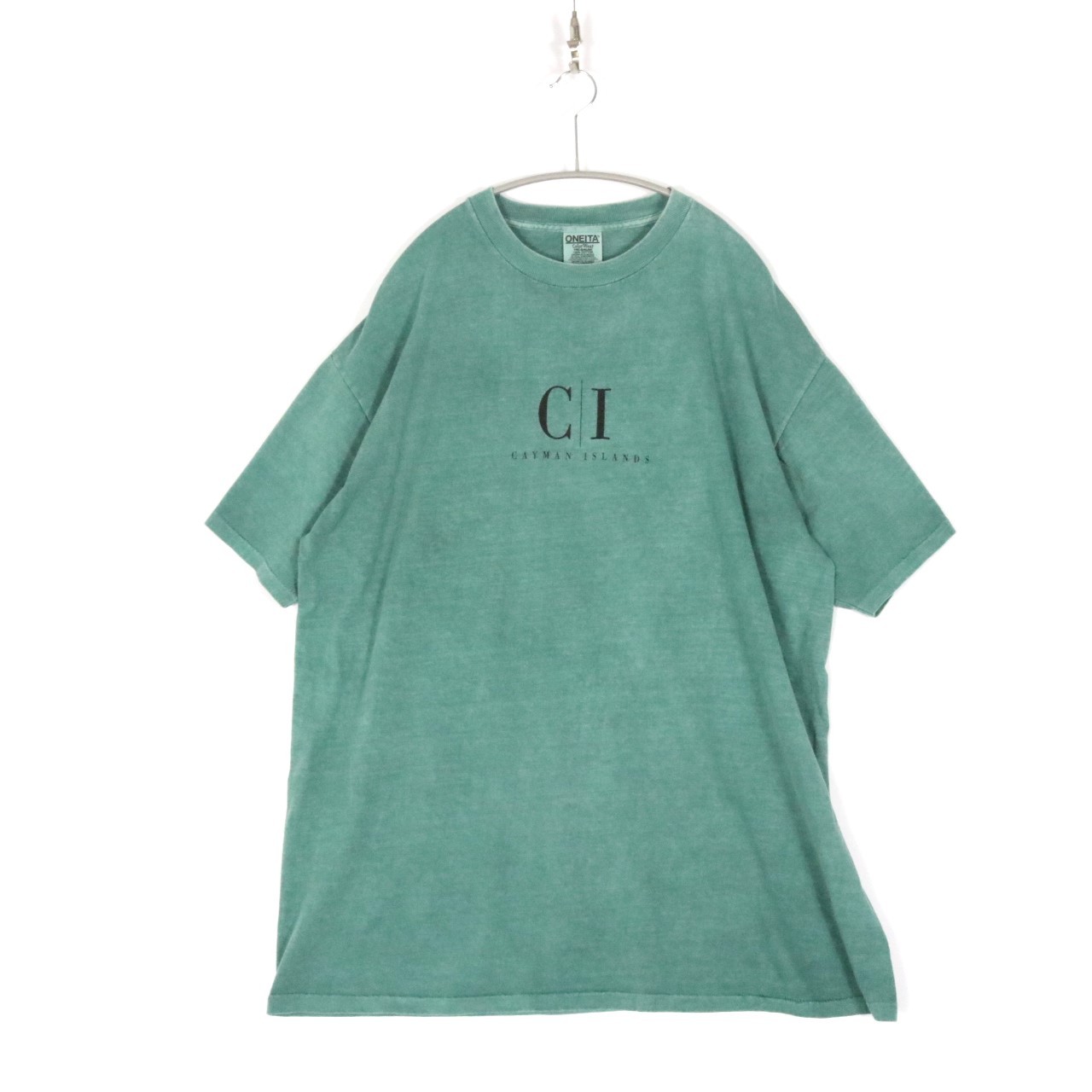 Rakuten - 【中古】90s ONEITA オニータ XL メンズ 半袖Tシャツ GAYMAN ISLANDS ヴィンテージ 袖 裾 シングルステッチ 製品染め ウォッシュ加工 中古A 古着
