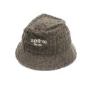 【中古】SUPREME シュプリーム M / L メンズ ハット フロッキー加工 茶色 ポリエステル 中古A 古着