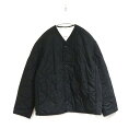 【中古】OAMC オーエーエムシー M メンズ キルティングジャケット コンバットライナー 黒 綿 24E28OAU83 中古A 古着