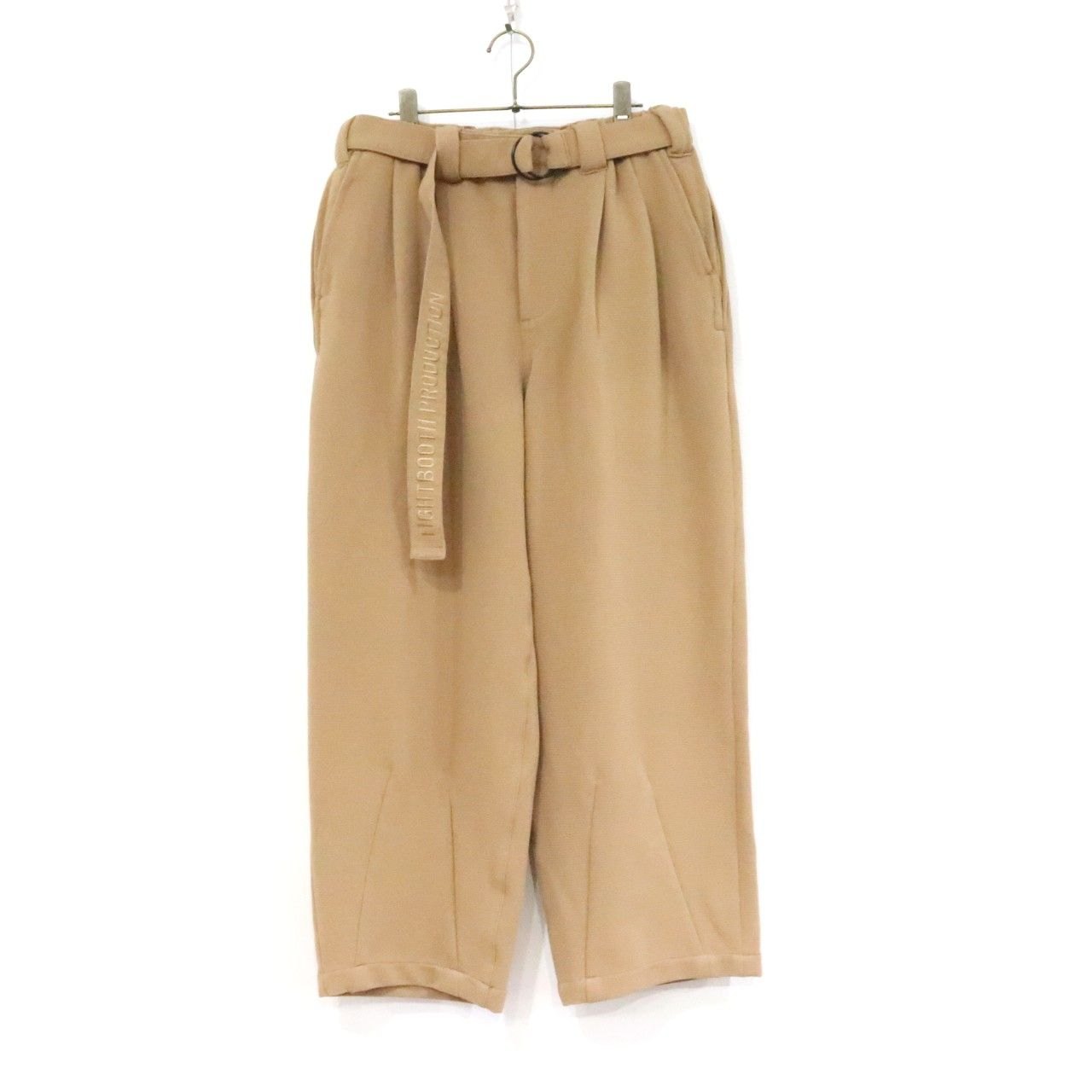 【中古】TIGHTBOOTH PRODUCTION タイトブースプロダクション M メンズ ワイドパンツ バルーンパンツ ベージュ 中古A 古着