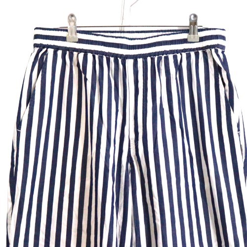 【中古】Mr.GENTLEMAN ミスタージェントルマン L メンズ パジャマパンツ MGM-TR13 ストライプ 青 白 中古A 古着