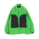 【中古】TIGHTBOOTH PRODUCTION タイトブースプロダクション L メンズ ボアジャケット 23AW WINDOWS BOA JKT ダブルジップ 緑 中古A 古着