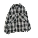 【中古】TIGHTBOOTH PRODUCTION タイトブースプロダクション XL メンズ スイングトップ 23AW フランネル生地 PLAID FLANNEL SWING TOP 黒 白 中古A 古着