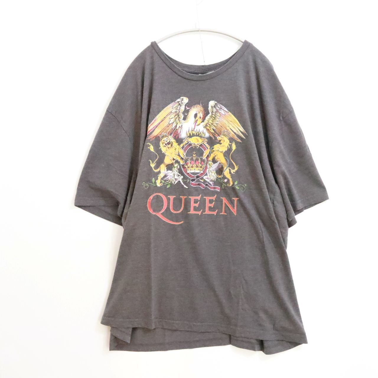 Rakuten - 【中古】00s～ QUEEN クイーン 3X メンズ 半袖Tシャツ OFFICIAL METCH 公式 コピーライト2019年 グレー 中古B 古着