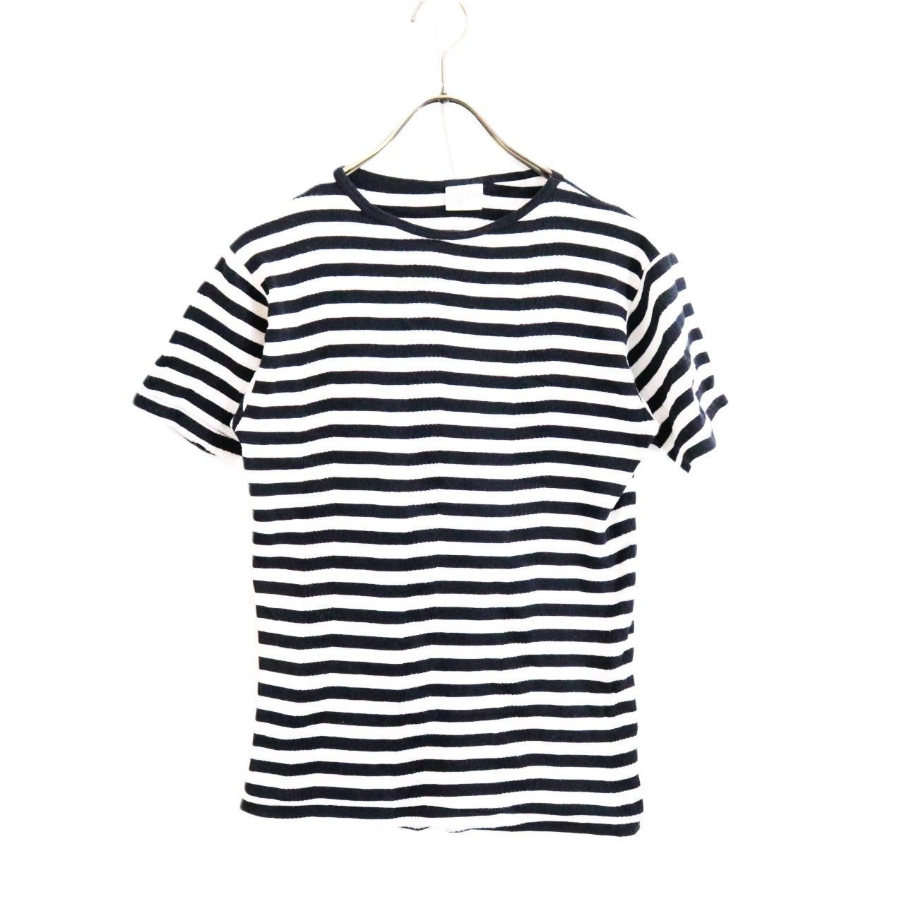 Rakuten - 【中古】Robert P. Miller ミラー L レディース 半袖Tシャツ パネルリブカットソー 白 黒 中古A 古着