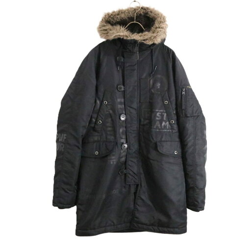 【中古】HYSTERIC GLAMOUR ヒステリックグラマー M メンズ ミリタリーコート 19AW プリマロフトエアフォース ロゴスクラッチ N-3B 02193AC02 黒 中古B 古着 【中古】HYSTERIC GLAMOUR ヒステリックグラマー M メンズ ミリタリーコート 19AW プリマロフトエアフォース ロゴスクラッチ N-3B 02193AC02 黒 中古B 古着