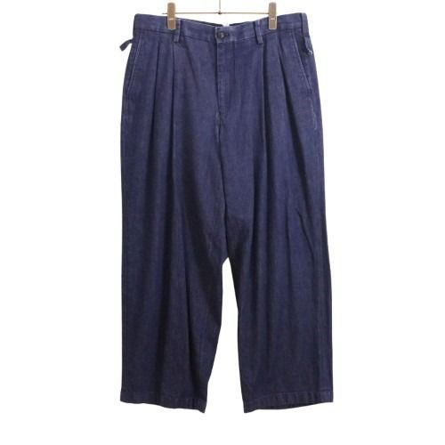 Rakuten - 【中古】allery アレリ― for 417 EDIFICE L メンズ デニムスラックス 23ss 2 Tuck Denim Slacks 紺 中古A 古着