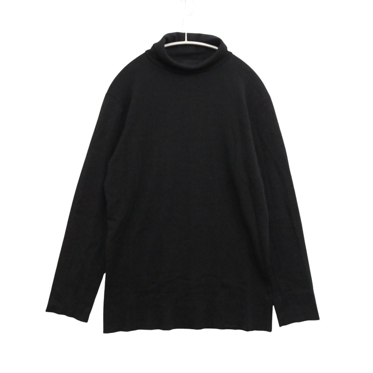 【中古】wjk ダブルジェイケイ XL メンズ 長袖 カットソー Turtleneck L/S Wool Jersey タートルネック ジャージーカットソー KW75P 黒..