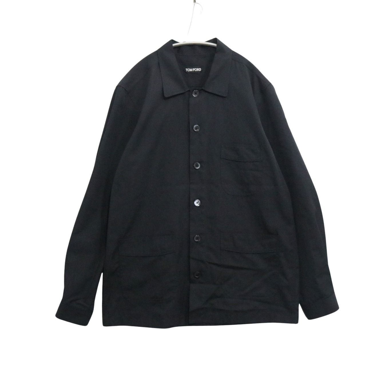 Rakuten - 【中古】TOM FORD トムフォード 39 メンズ シャツブルゾン 24ss Shirt Blouson HXH002 FMC087S24 黒 中古A 古着