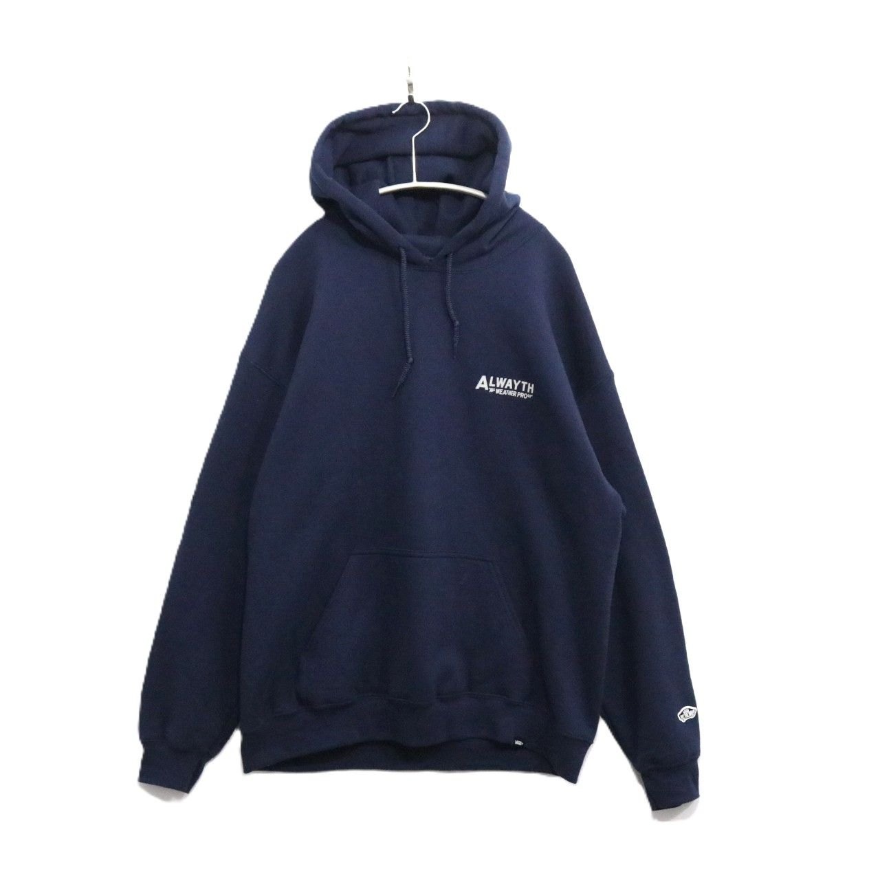 Rakuten - 【中古】VANS ヴァンズ × Alwayth オールウェイス L メンズ パーカーフーディー Logo Hoodie 裏起毛あり 紺 中古A 古着