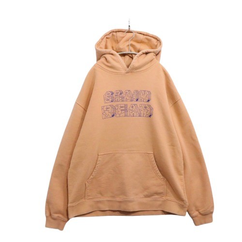 Rakuten - 【中古】BRAIN DEAD ブレインデッド L メンズ パーカー フーディー 裏起毛あり オレンジ 中古B 古着