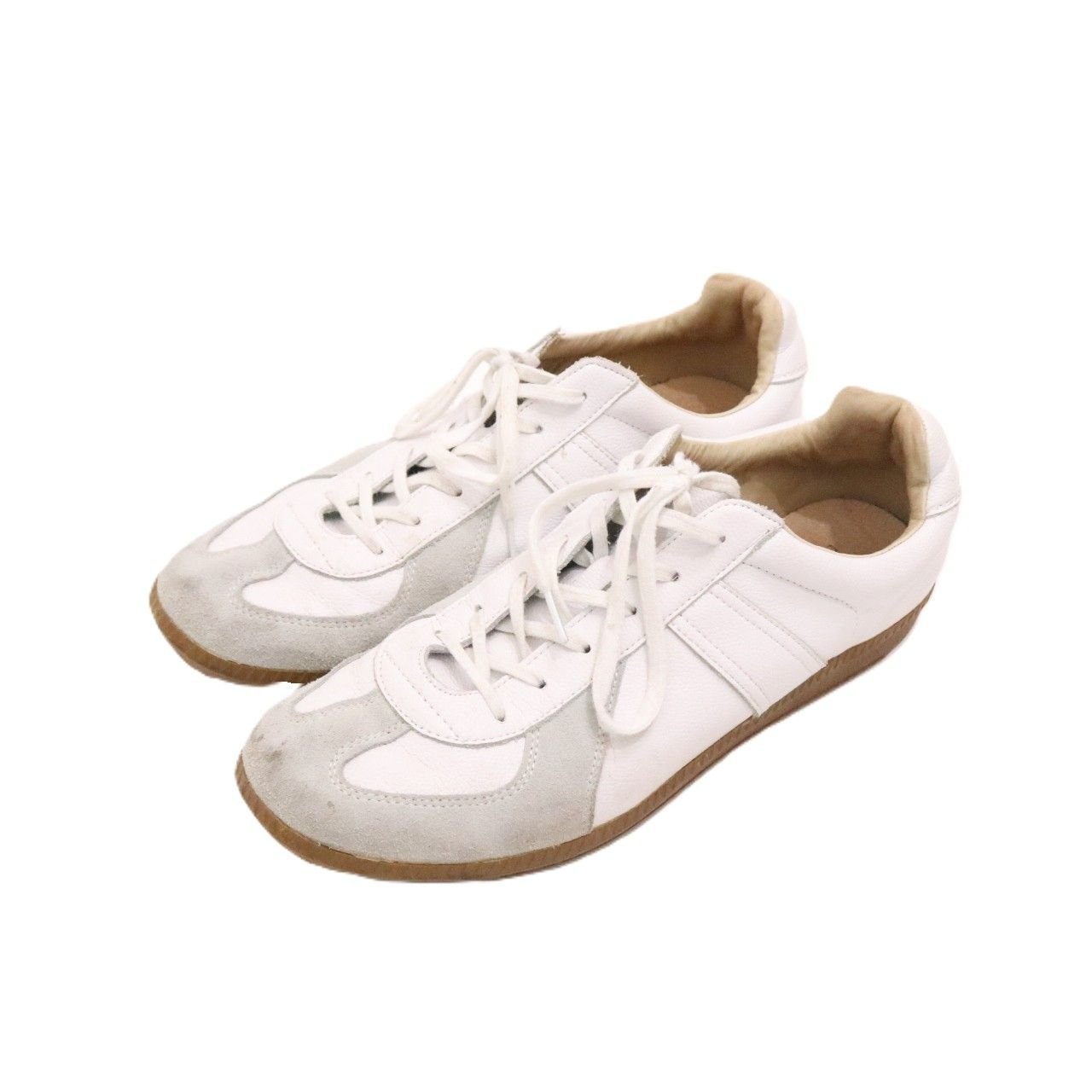 Rakuten - 【中古】GERMAN TRAINER ジャーマントレーナー 27cm メンズ スニーカー ミリタリー リプロダクト 42500 白 中古B 古着