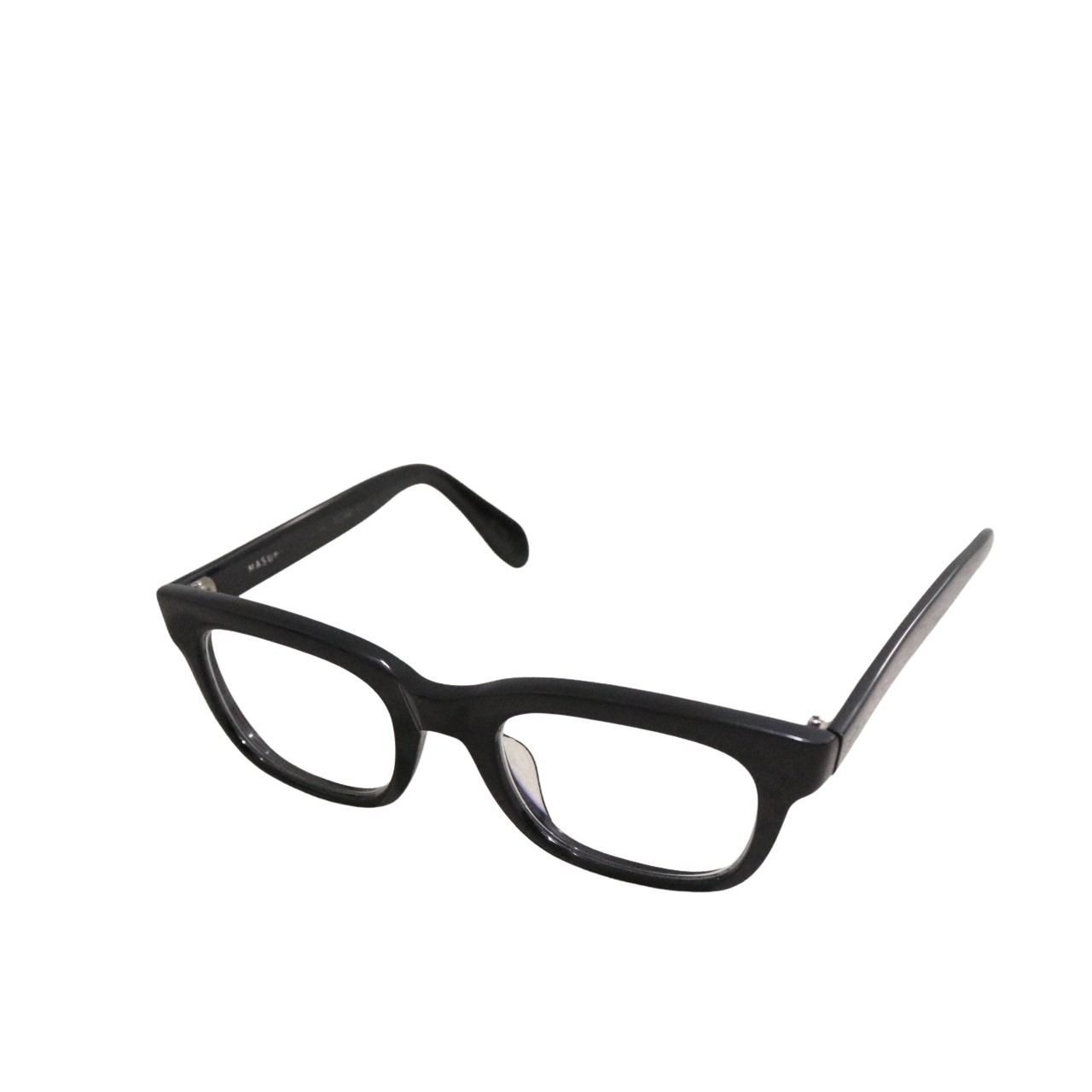 【中古】MASUNAGA マスナガ 50/22-150 メンズ メガネ サングラス 光輝 000 クラシック 度入り 黒 中古B 古着