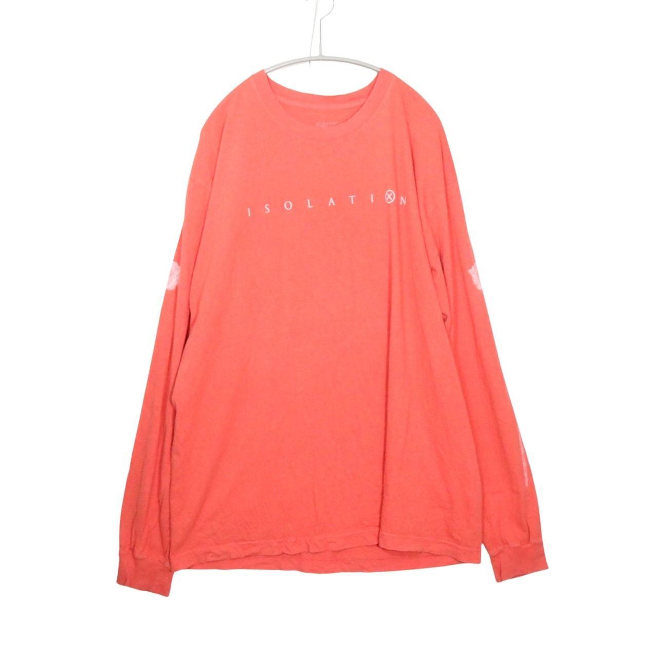 【中古】FACT. ファクト L メンズ 長袖Tシャツ ISOLATION L/S Tee 袖ロゴ バラ オレンジ 中古B 古着