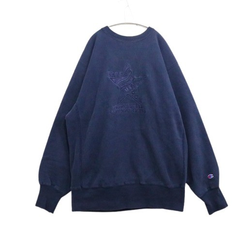 Rakuten - 【中古B】メンズXL チャンピオン 90s リバースウィーブ 1995年 ユニバーシアード スウェット Champion Reverse Weave ネイビー USA製 刺繍タグ 送料無料