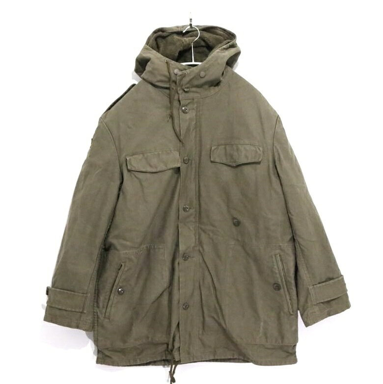 Rakuten - 【中古B】メンズ Gr.3 (M相当) ドイツ軍 1989年製 フィールドパーカー 80s ミリタリージャケット ボアライナー付 オリーブ 送料無料