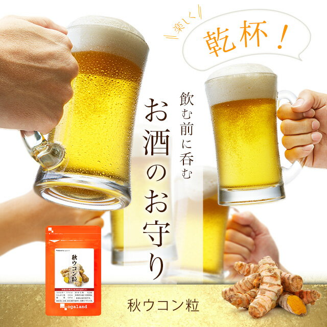 秋ウコン 粒（約3ヶ月分） 送料無料 サプリ サプリメント オーガランド うこん ウコン お酒 飲み会 クルクミン 【M】 _JH_ZRB