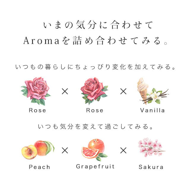 Aroma Series（各約1ヶ月分）選べる 香り ローズ ピーチ バニラ グレープフルーツ 桜 の 匂いフレグランス サプリ 薔薇 さくら 桃 アロマ エチケット 香水 サプリメント 送料無料 _JB