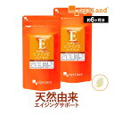 天然由来 ビタミンEカプセル(約6ヶ月分)送料無料 サプリメント サプリ オーガランド トコフェロール vitamin エイジングケア 食事で不足 美容 健康 たばこ 大容量 【半年分】