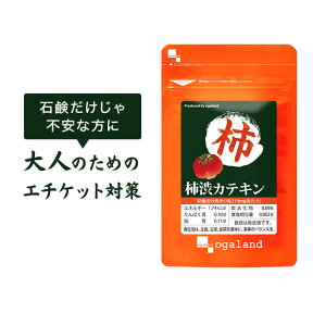 柿渋カテキン（約1ヶ月分）送料無料 サプリメント サプリ ニオイ 香り エチケット ポリフェノール 制汗剤 香水 柿渋石鹸 香水 健康 ヘルス 石鹸 せっけん _JB_JD_JH