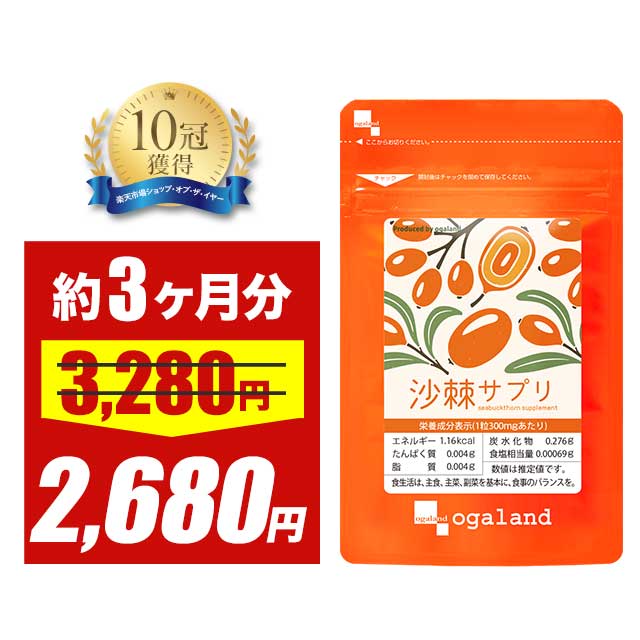 【大特価SALE】【サプリで手軽に】サジー サプリ（約3ヶ月分）送料無料 沙棘 ダイエット 美容 サプリメント ビタミン 鉄分 元気 サジージュース より手軽 サプリメント ヘスペリジン ナイアシン アミノ酸 サジー サプリで手軽に ポイント消化 ポイント消費 送料無料
