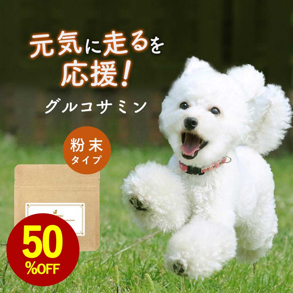 【お試し半額SALE】犬 関節 サプリメント グルコサミン 30g サプリ ウェット おやつ サポート シニア 老犬 高齢 体調管理 骨 パウダー 粉末 ドッグフード ふりかけ ごはん トッピング サプリ スープ ペット ケア 小型犬 中型犬 大型犬 1000円ポッキリ 送料無料 nkdy