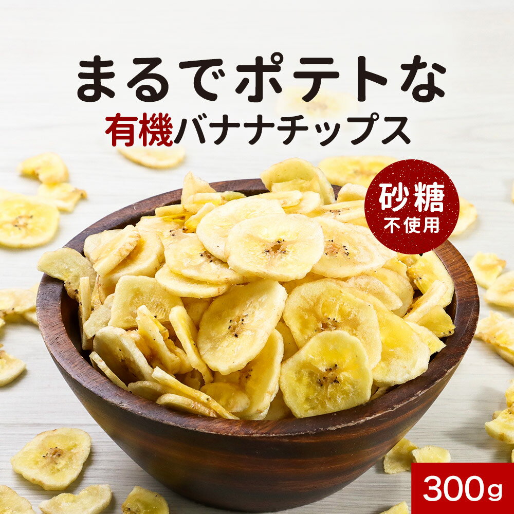 【27%OFFセール / 1000円ぽっきり】 バナナ チップス 砂糖不使用 オーガニック 無添加 有機 JAS ドライバナナ フィリ…