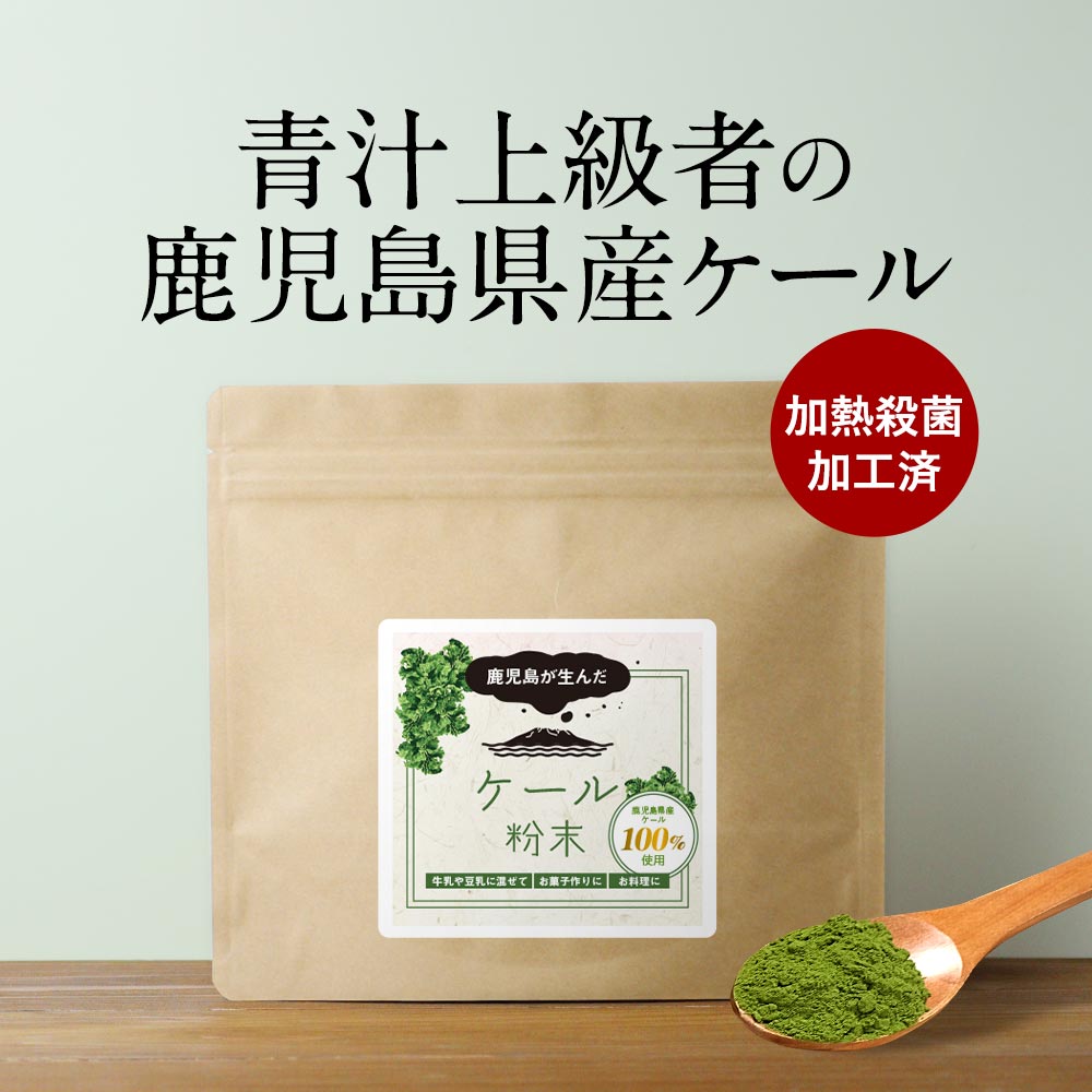 ＼LINE登録で20％OFFクーポン獲得／ ケール パウダー 国産 青汁 ケール 粉末 (100g) 鹿児島県産 ケール..