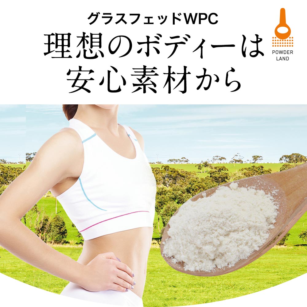 ホエイプロテイン 人工甘味料不使用 無添加 グラスフェッド (500g) プレーン味 WPC ホエイ プロテイン 女性 美容 プロテイン タンパク質 グラスフェッドプロテイン 高たんぱくホエイ 添加ホルモン不使用 乳化剤不使用 置き換え ダイエット アミノ酸