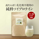 【300円OFFセール】 ソイプロテイン 乳化剤 無添加 大豆 植物性 プロテイン 400g 人気 おすすめ 初心者 お試し 女性 美容 高たんぱく タンパク質...