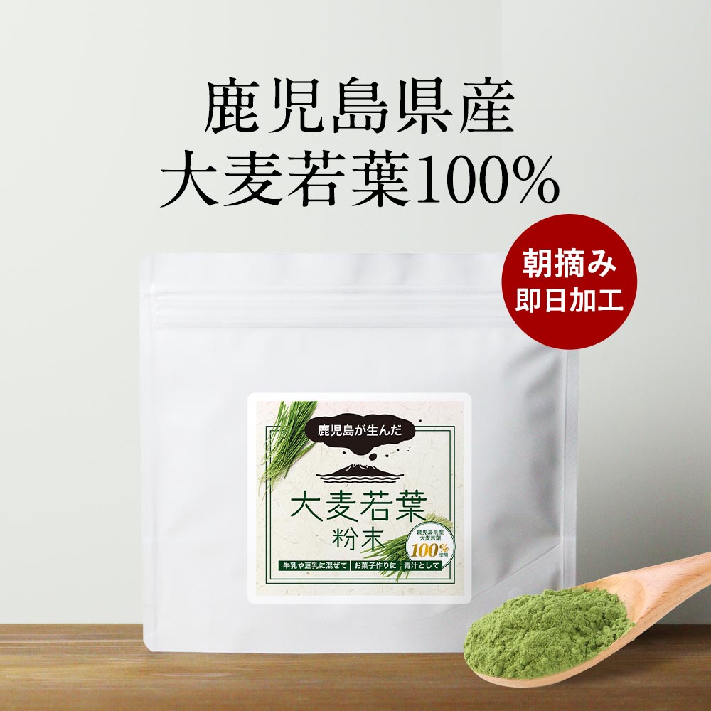 ＼LINE登録で20％OFFクーポン獲得／ 大麦若葉 健康 青汁 国産 100g 鹿児島県産 無添加 農薬不使用 料理..