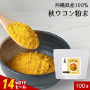 【14%OFFセール】ウコン 粉末 パウダー 国産 100g ウコン粉末 ウコンパウダー 秋ウコン ターメリック ターメリックパウダー 香辛料 無着色 無添加 クルクミン ターメリックライス カレー スパイス 健康 送料無料 サプリ サプリの原料 nkdy