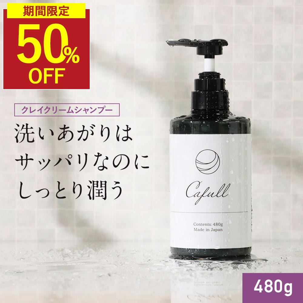 【6/4 20時~ 50%OFF】クレイクリーム シャンプー