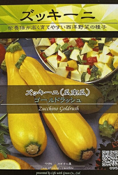 シード：ズッキーニゴールドラッシュ　西洋野菜の種　料理用