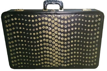 【受注生産商品】(株)小笠原謹製 別誂 金通佐賀錦革法衣鞄 ドッド(大)紺