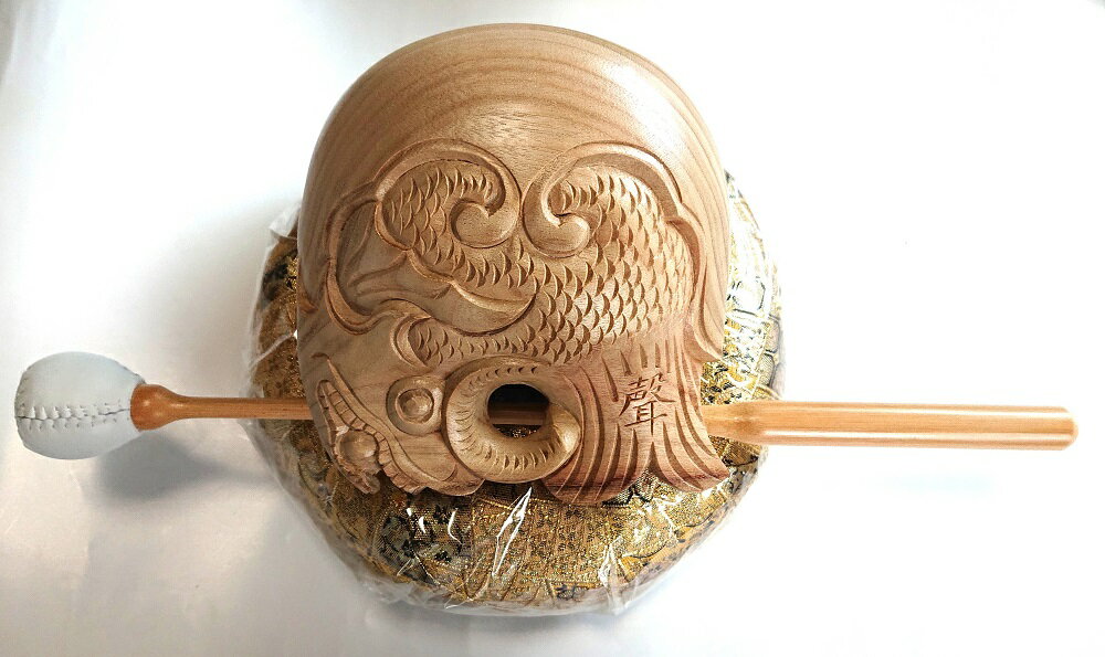 木魚 日本製 本楠(一式)【送料込み】