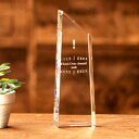 【ロゴOK】【名入れギフトにおすすめ!】トロフィー クリスタル シンプル デザイン ガラス 名入れ ハートミー heart me レベル50 tiktok 記念...