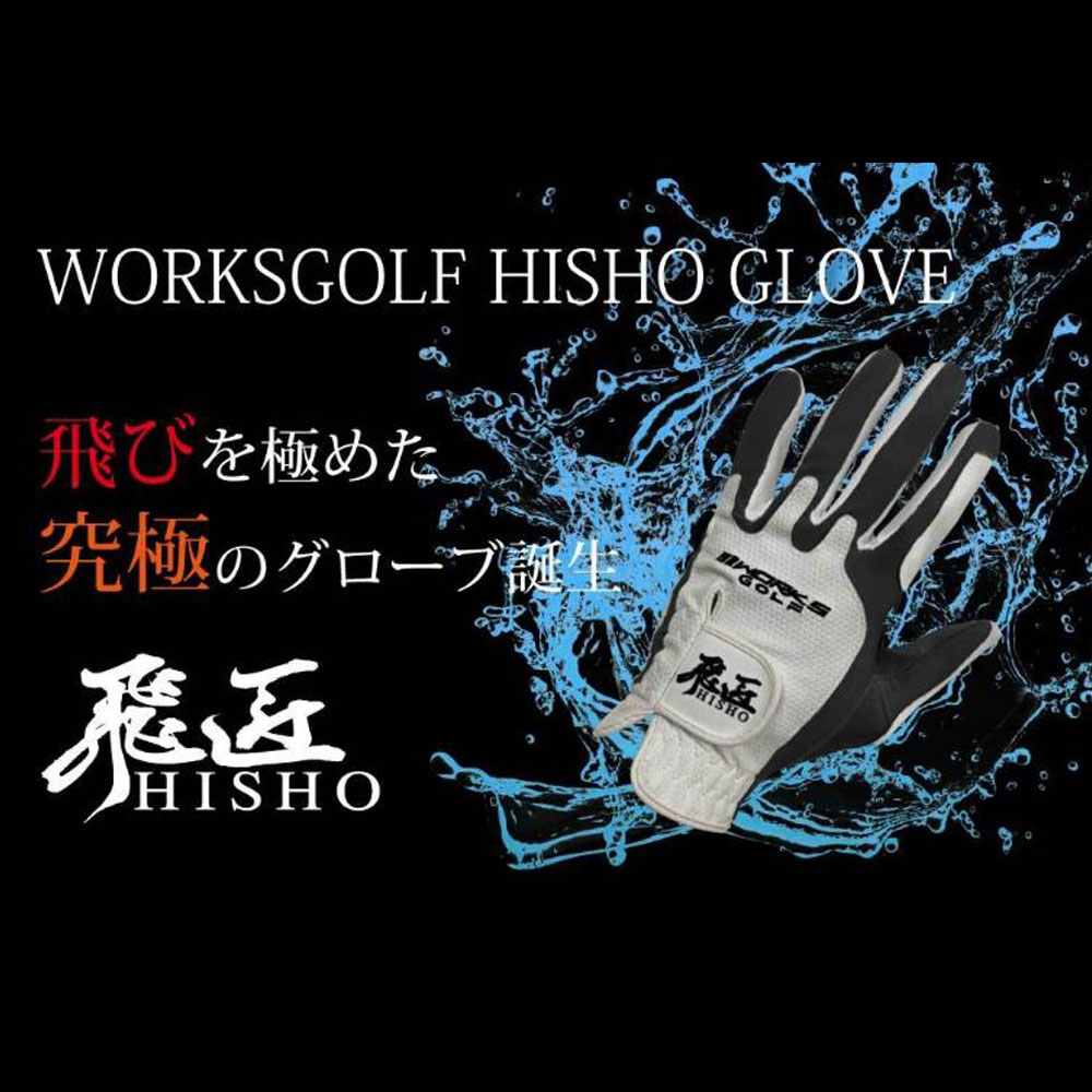 【メール便対応】 ワークスゴルフ 飛匠 ゴルフグローブ 左手用 メンズ WORKSGOLF ひしょう