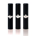 送料無料 Lumi name Bijoux ルミネーム ビジュー 黒水牛 印鑑 実印 はんこ ハンコ かわいい 銀行印 12ミリ 印鑑 カワイイ