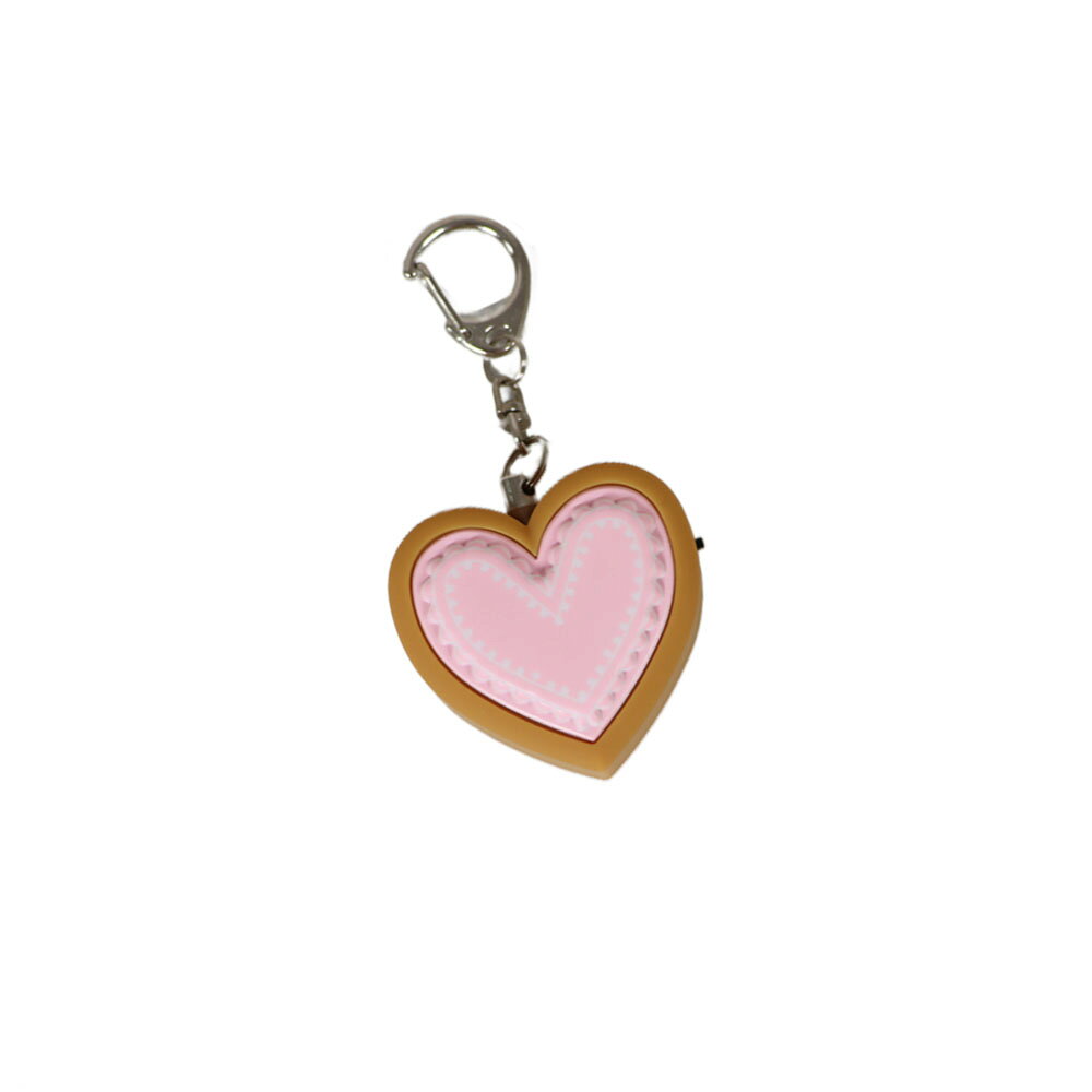 【20%OFF】【在庫限り】プレゼントにもおすすめ！《プリンセス防犯ブザーアイシングクッキー》小学生 おすすめ ハート ランドセル 大音量 89dB 子ども 中学生 高校生 通学 通勤 リュック 女の子 女性 かわいい アラーム キーホルダー 誤作動防止 ピンプラグ ピンク 入学祝い