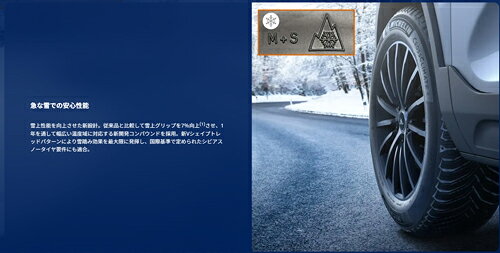 トリプルウィンの215/55R16 97W XL 1本 ミシュラン CROSSCLIMATE 2 クロスクライメイト オールシーズン 215/55-16｜アングル2
